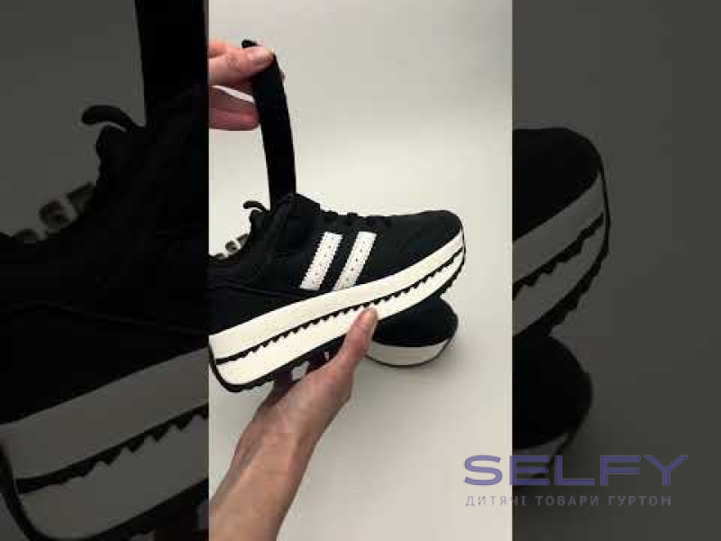 Кроссовки детские Clibee EC696-2 black-white 32-37, Фото 3