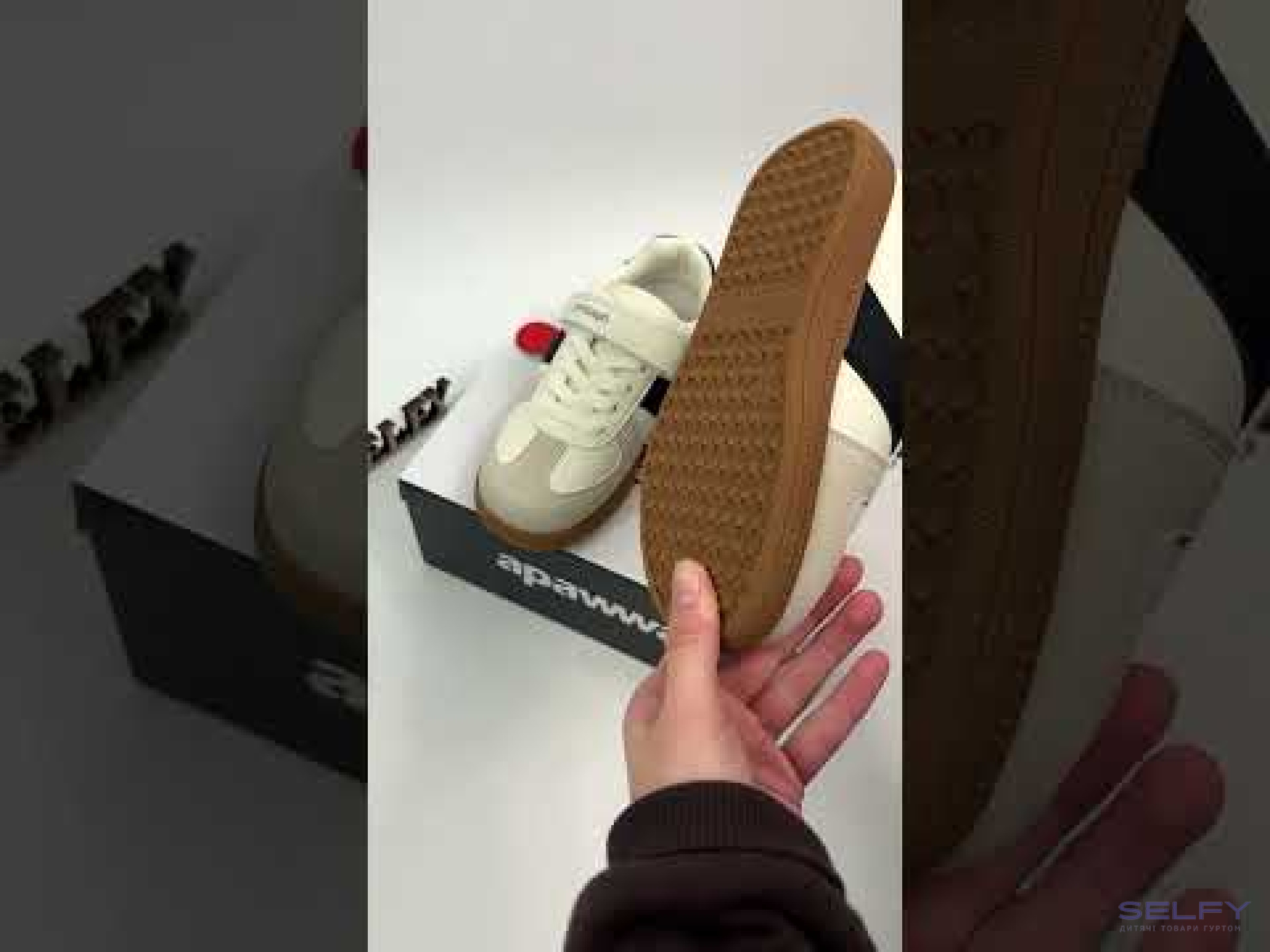 Кросівки дитячі Apawwa ABC0423P beige-black 32-37, Фото 3