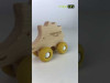 Дерев`яна іграшка FreeON качка на силіконових колесах, Фото 7