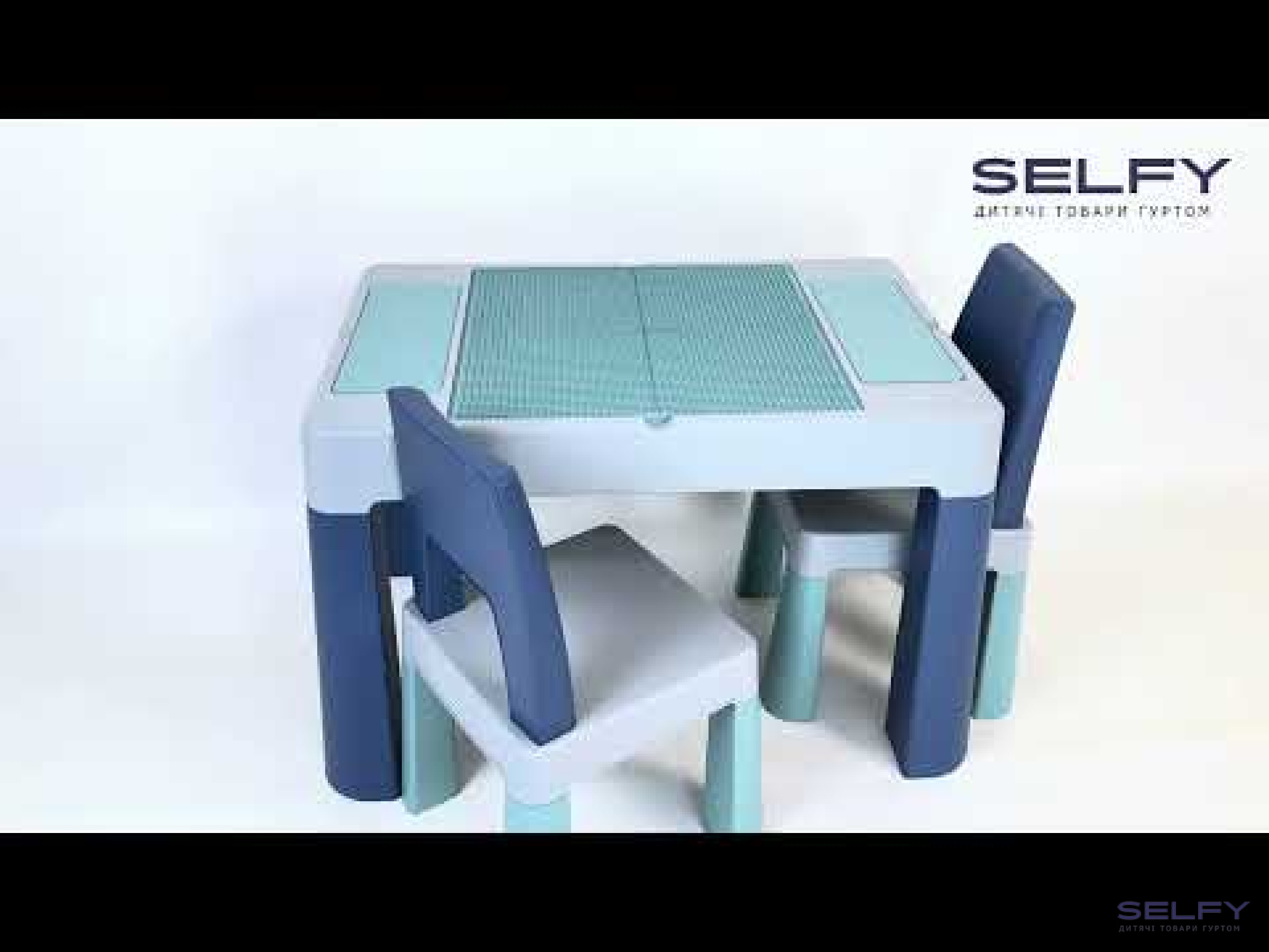 Комплект мебели TEGGI MULTIFUN+2 стула turquoise navy grey, Фото 3