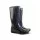 Резиновые сапоги Hawai lady, черные в горох 36-41 (без носка)