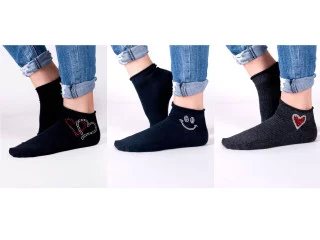 Носки стразы Yoclub SKS-0092K mix 36-41