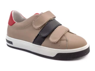 Кроссовки Ш-507а бежевая кожа, черная кожа 30-39
