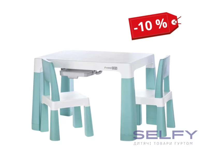 Комплект мебели детский FreeON NEO White-Mint, Фото 1