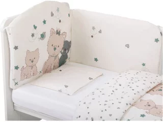 Комплект детского постельного белья Bubaba by FreeON ROMANTIC TEDDY (6 шт.)