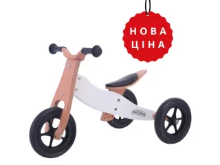 Беговел Free2Move 2в1 коричнево-белый