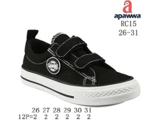 Кеды детские Apawwa RC15 black 26-31