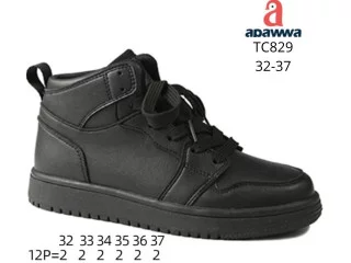 Хайтопы детские Apawwa TC829 black 32-37