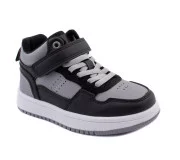 Хайтопы детские Apawwa TC823 black-grey 32-37
