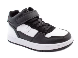 Хайтопы детские Apawwa TC823 black-white 32-37
