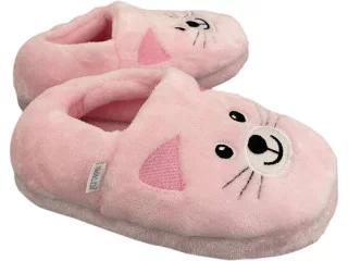 Тапочки Memory Waldi Home 24-33 розовые, котик