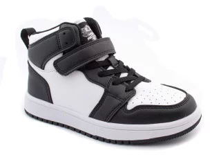 Хайтопы детские Apawwa TC832 black-white 32-37