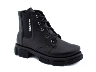 Ботинки 069/21074 черная кожа 32-38