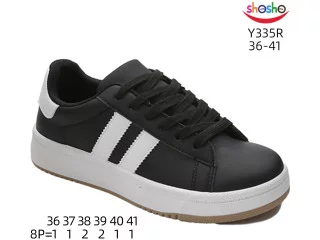 Кросівки дитячі ShoSho Y335P black 36-41