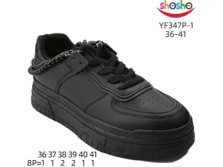 Кросівки дитячі ShoSho YF347P-1 black 36-41