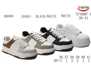 Кросівки дитячі ShoSho YF496P-1 black-white 36-41
