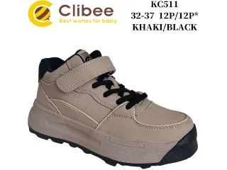 Кросівки дитячі Clibee KC511 khaki-black 32-37
