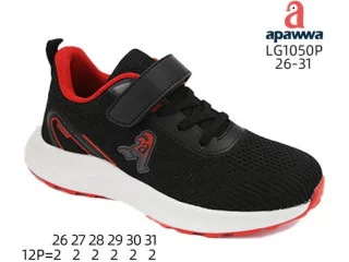 Кросівки Apawwa LG1050P black-red 26-31