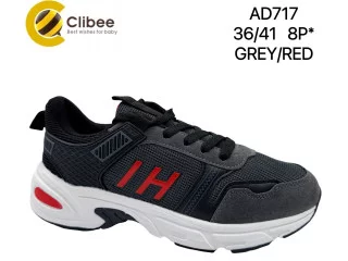 Кросівки Clibee AD717 grey-red 36-41