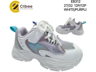 Кросівки дитячі Clibee EB312 white-purple 27-32