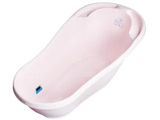 Ванна дитяча зі змивом Bunny 92 см powder pink