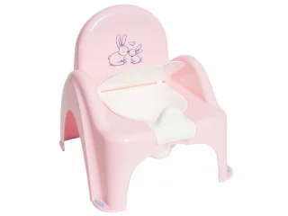 Горщик-стілець дитячий з музикою Bunny powder pink