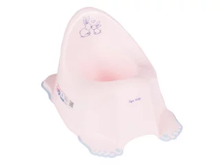 Антиковзкий дитячий горщик Bunny powder pink
