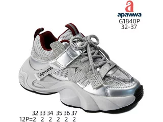 Кросівки дитячі Apawwa G1840P grey-wine 32-37