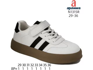 Кросівки дитячі Apawwa N1315R white 29-36