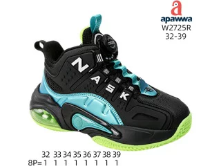 Кросівки дитячі Apawwa W2725R black-green 32-39