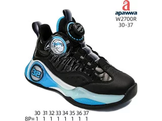 Кросівки дитячі Apawwa W2700R black-blue 30-37