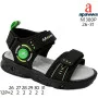 Босоніжки дитячі Apawwa N1380P black-green LED 26-31