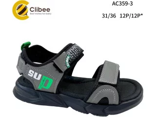 Босоніжки дитячі Clibee AC359-3 grey-green 31-36