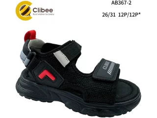Босоніжки дитячі Clibee AB367-2 black-red 26-31