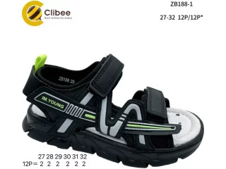 Босоніжки дитячі Clibee ZB188-1 black 27-32