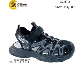 Босоніжки дитячі Clibee AC357-2 black-grey 32-37