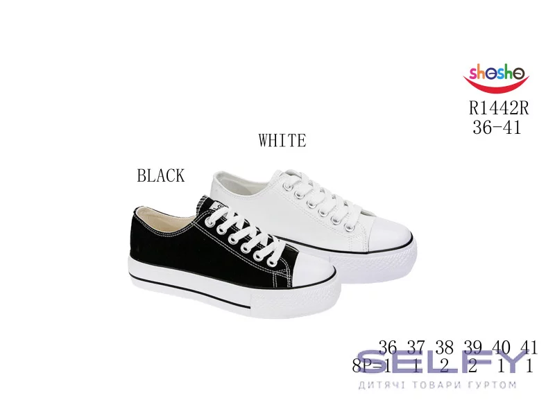 Кеди Apawwa R1442R black 36-41, Фото 1