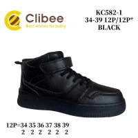 Хайтопи дитячі Clibee KC582-1 black 34-39