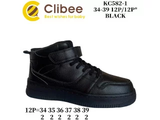 Хайтопи дитячі Clibee KC582 black 34-39