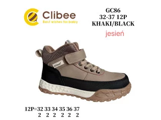 Черевики дитячі Clibee GC86 khaki-black 32-37