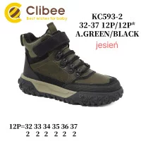 Черевики дитячі Clibee KC593 a.green-black 32-37
