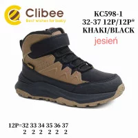 Черевики дитячі Clibee KC598 khaki-black 32-37