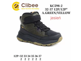 Черевики дитячі Clibee KC598 a.green-yellow 32-37