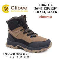 Черевики зимові Clibee HD611 khaki/black 36-41