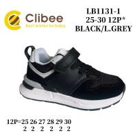 Кросівки дитячі Clibee LB1131 black/l.grey 25-30