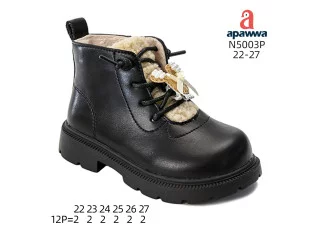 Черевики дитячі Apawwa N5003P black 22-27