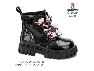 Черевики дитячі Apawwa N5051P black 26-31