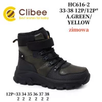 Черевики зимові Clibee HC616 a.green-yellow 33-38