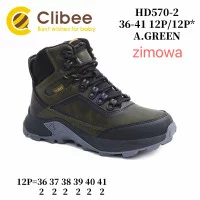 Черевики зимові Clibee HD570-2 a.green 36-41