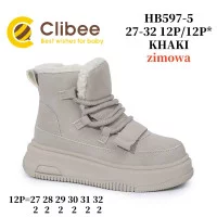 Черевики зимові Clibee HB597-5 khaki 27-32